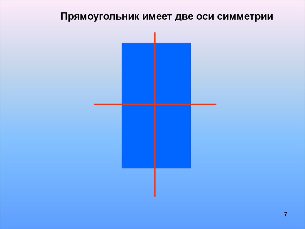 Ось симметрии 3 класс прямоугольника рисунок