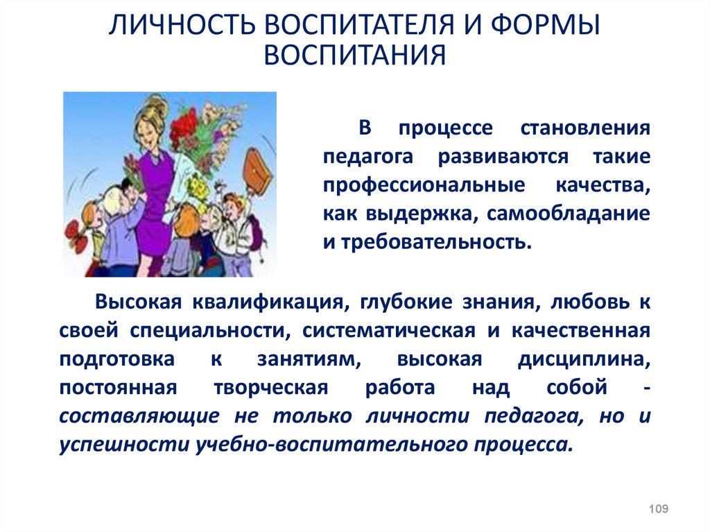 Личность учителя. Личность воспитателя. Личность педагога-воспитателя. Личность (воспитателя) в воспитательном процессе.. Отношение дошкольников к личности воспитателя.