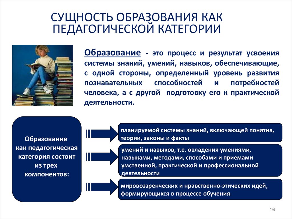 Суть педагогики. Сущность образования как педагогической категории. Сущность системы образования. Образование как категория педагогики. Свойства образования как педагогической категории.