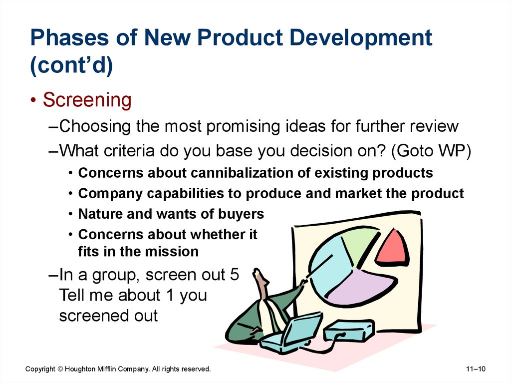 Phases of New Product Development (cont’d)