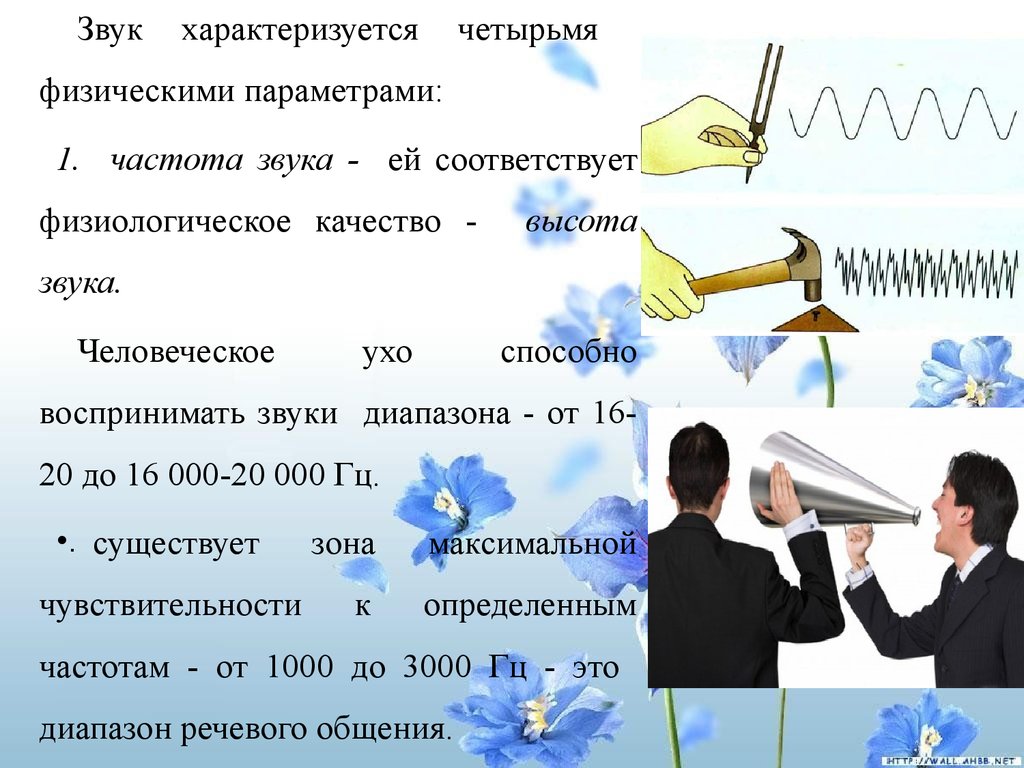 Речевая слуховая агнозия. Способность человека воспринимать звуки. Звук характеризуется следующими параметрами. Какие бывают частоты звука. Неблагоприятно воспринимаемый человеческим ухом звук.