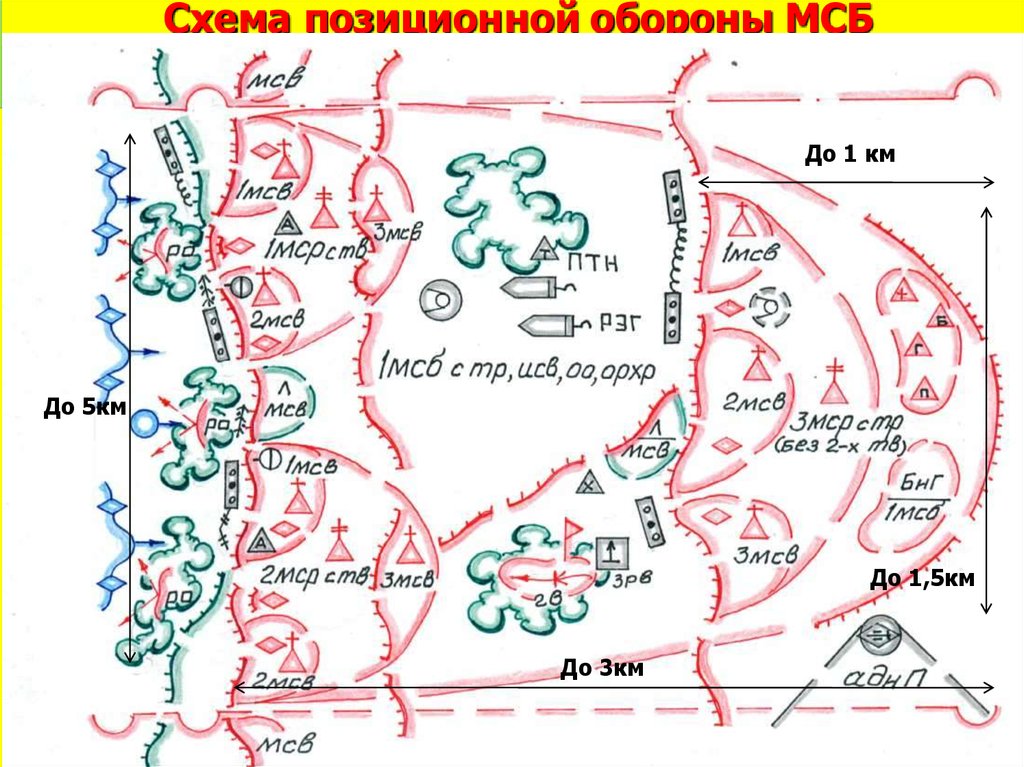 Оборона шиюй как открыть. Боевой порядок МСБ В маневренной обороне. Боевой порядок мотострелкового батальона в обороне схема. Схема боевого порядка МСБ В маневренной обороне. Мотострелковый взвод в обороне схема.