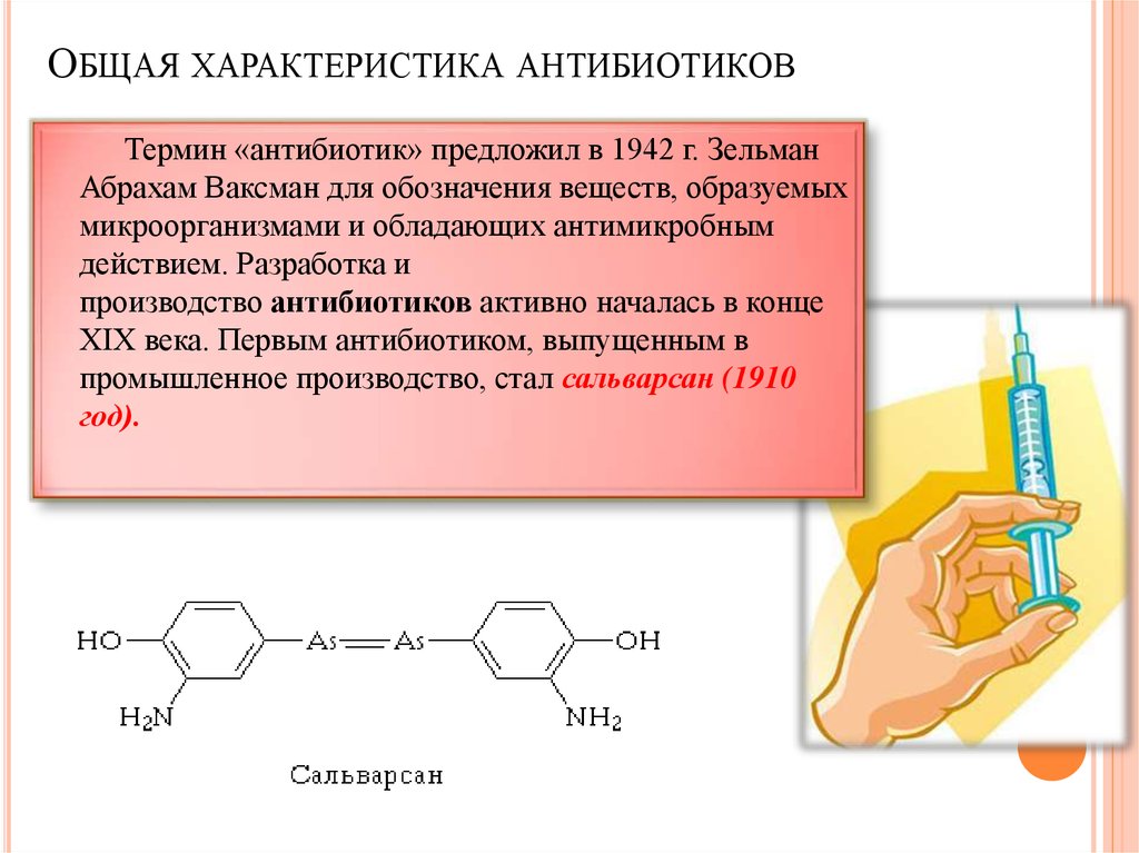 Антибиотики проект по химии