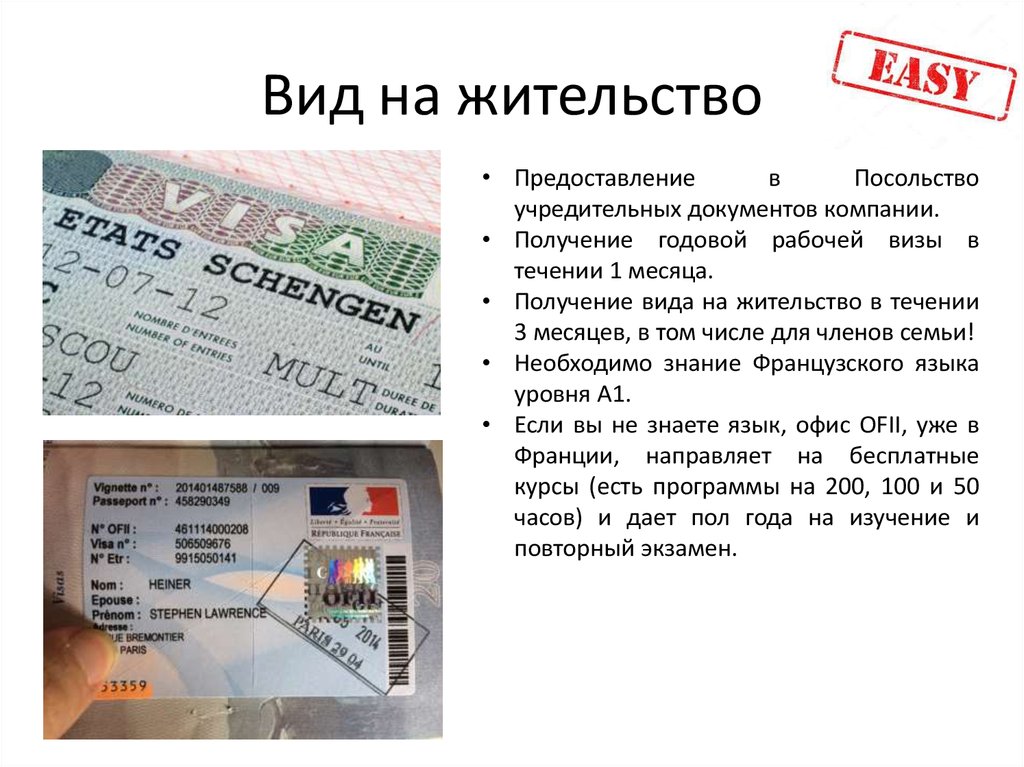 Вид на жительство