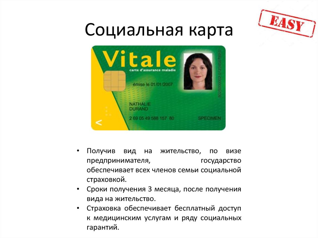 Социальная карта