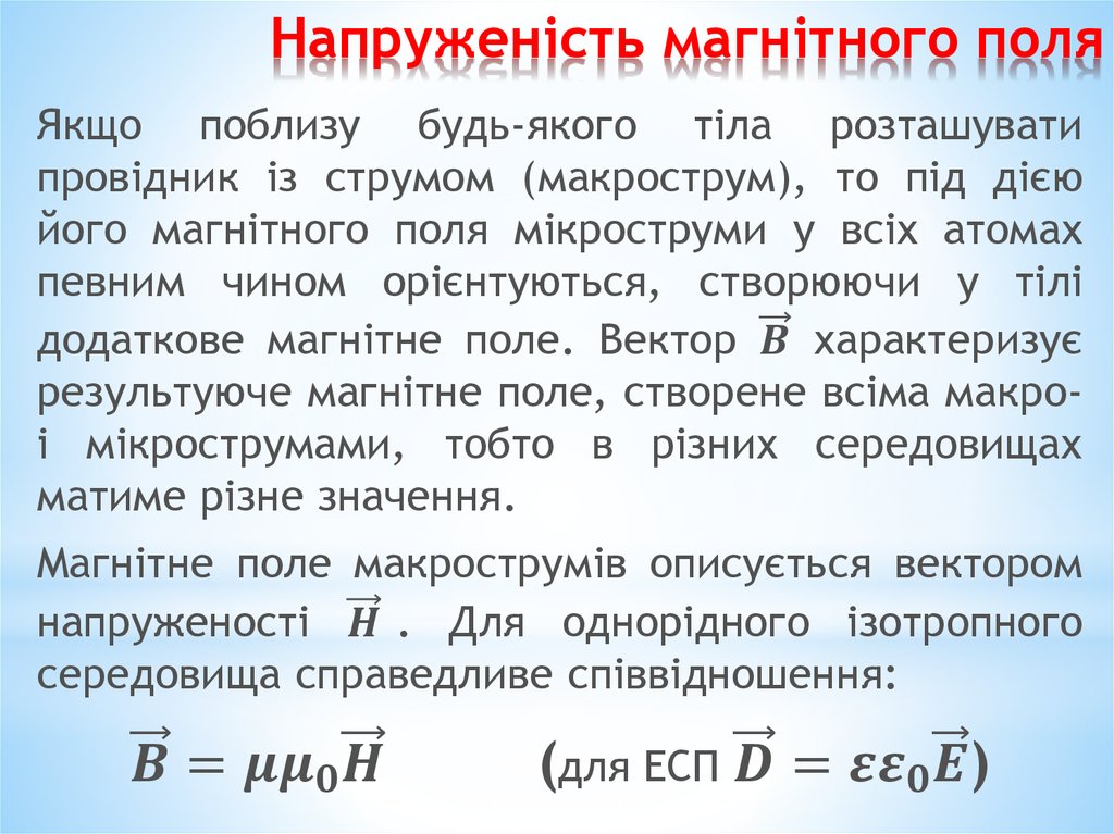 Напруженість магнітного поля