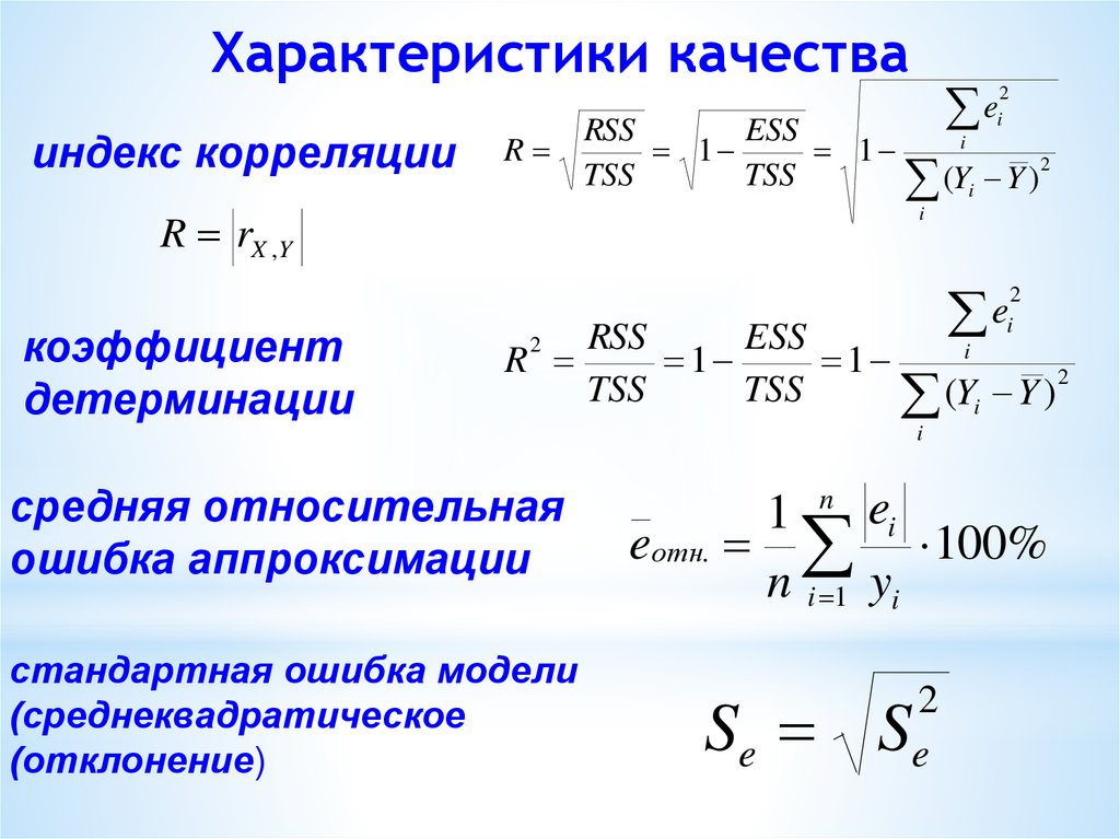 Индекс регрессии. Коэффициент детерминации формула. Коэффициент детерминации и коэффициент корреляции. Индекс детерминации. Индекс корреляции.