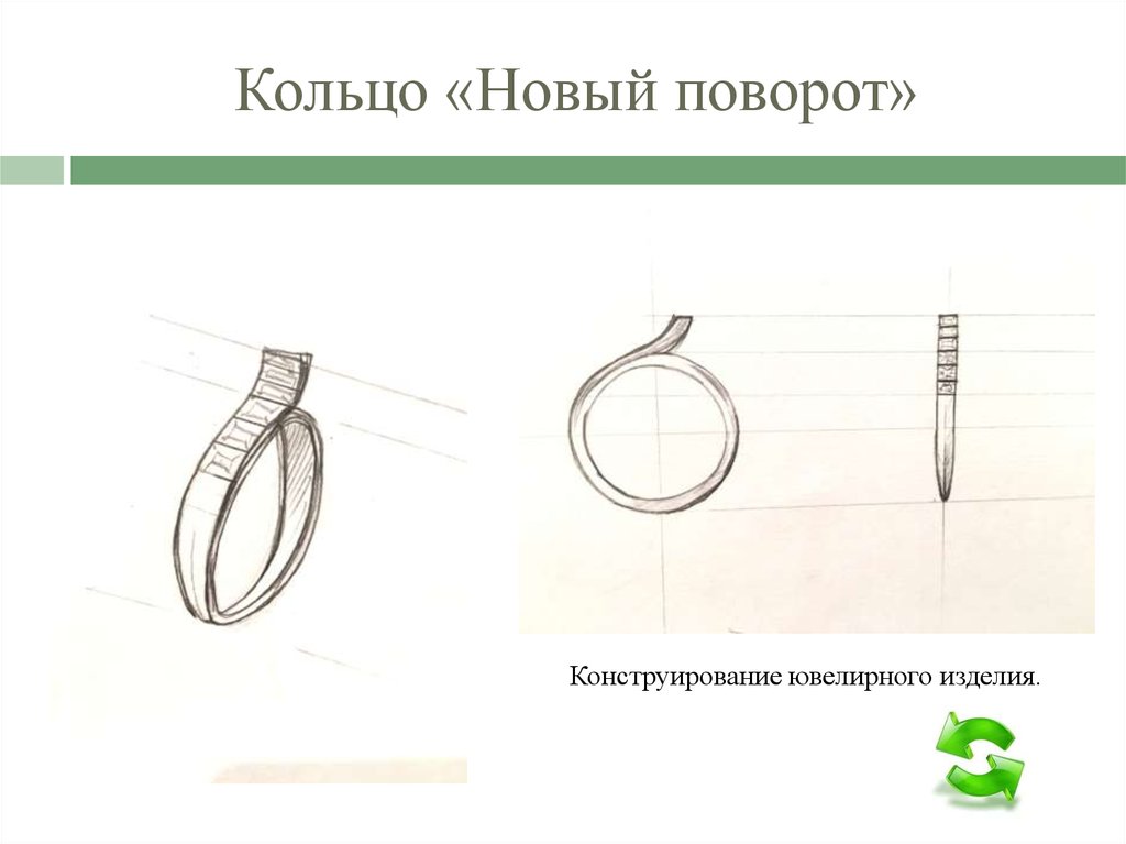 Кольцо нова. Технология изготовления колец ювелирных. Поворот перстня. Принцип асимметрии в конструировании ювелирных изделий. Тех рисунок кольцонов.