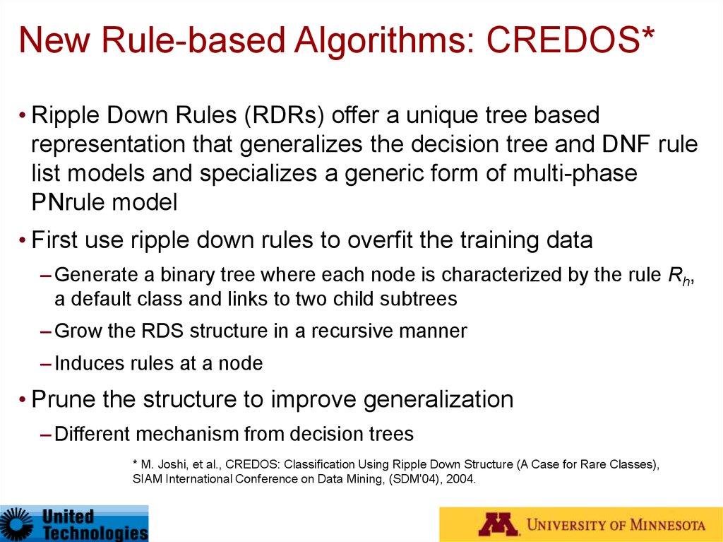 New Rule-based Algorithms: CREDOS*