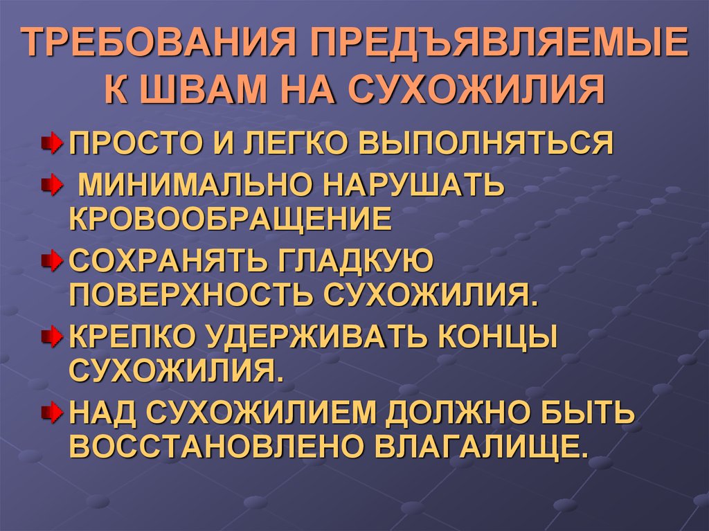 Презентация операции на сухожилиях