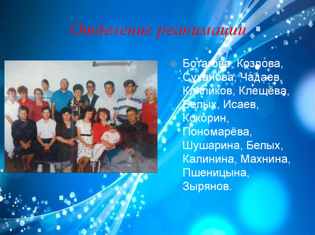 Отделение реанимации