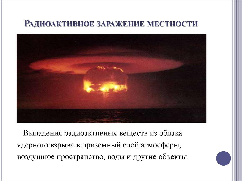 Уровень радиации ядерного взрыва. Радиоактивное заражение при ядерном взрыве. Радиоактивное заражение местности. Ядерное заражение местности. Радиационное заражение при ядерном взрыве.