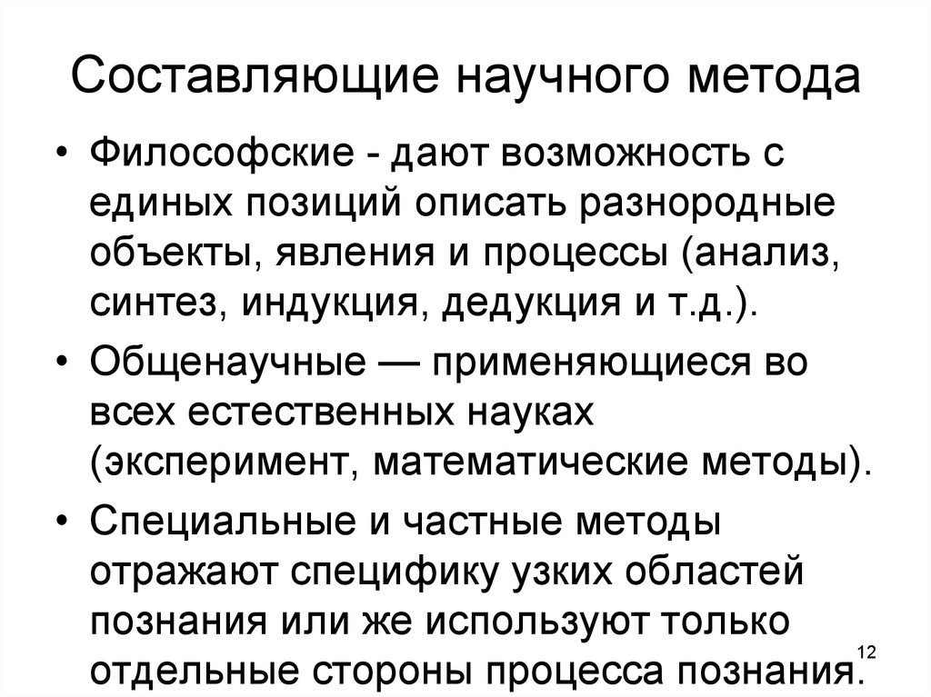 Методика составляющая метода. Составляющие научного метода. Составляющие научного знания. Научная составляющая это. Научная составляющая проекта.