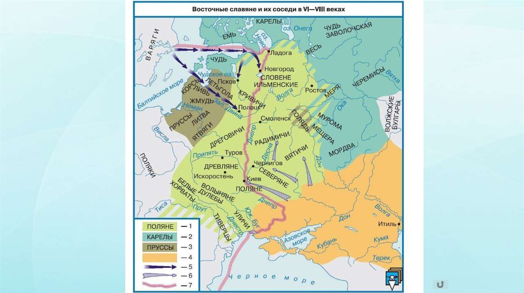 Восточные славяне какой век. Соседи восточных славян на карте древней Руси. Образование государства Русь карта. Восточнославянские племена и их соседи карта. Образование государства Русь 6 класс.