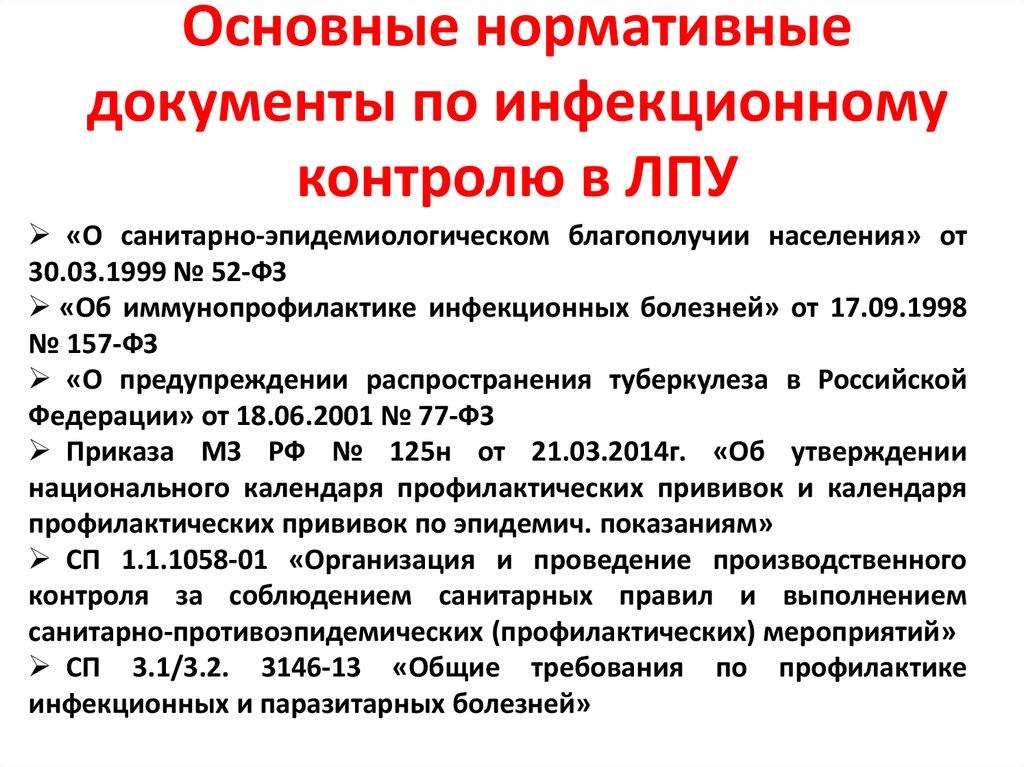 Санпин профилактика инфекционных болезней 2022. Основные документы в ЛПУ. Нормативная документация ЛПУ. Нормативные документы ПСО. Основные регламентирующие документы.