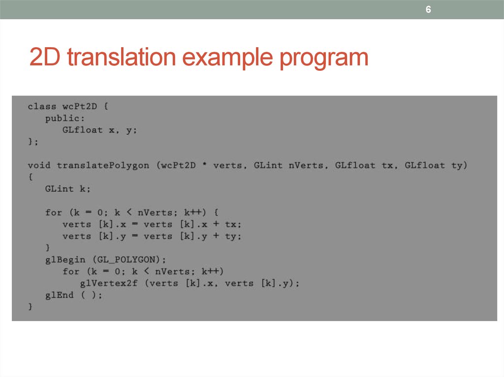 c program to implement 2d transformation for rectangle
