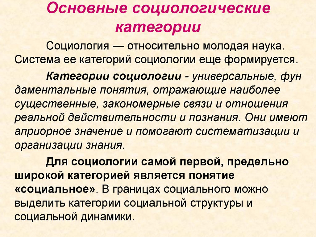 Социология это наука. Основные категории социологии. Основные понятия и категории социологии. Ключевая категория социологии. Базовые категории социологии.