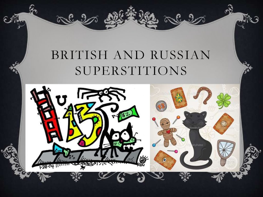 British and Russian superstitions