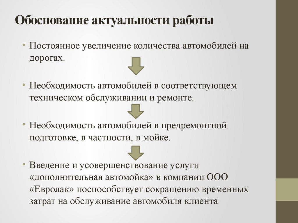 Обоснование необходимости содержание ожидаемый результат это схема