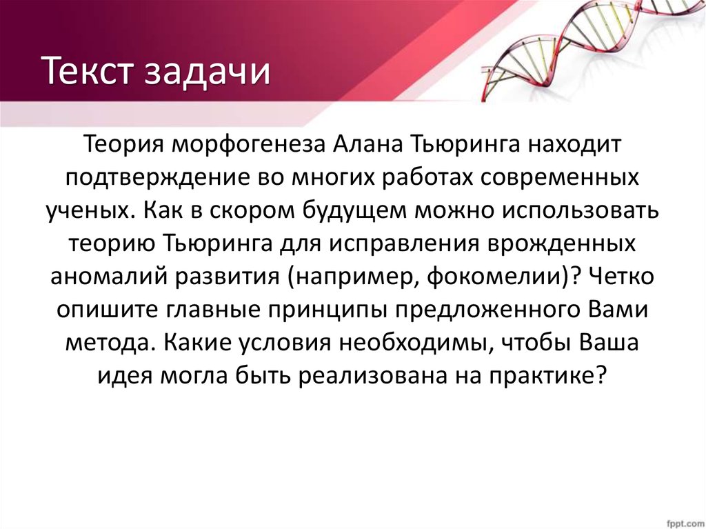 Текст задачи