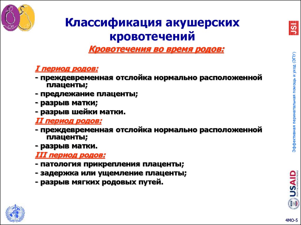 Презентация на тему акушерское кровотечение