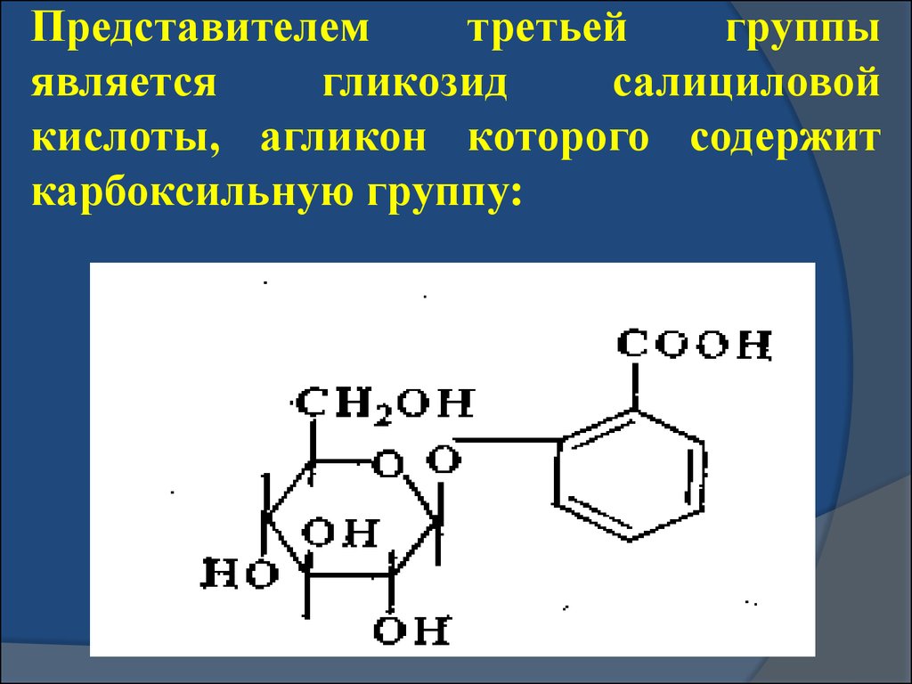 Группа салициловой кислоты. Гликозид салициловой кислоты. Простые фенолы. Гликозиды представители. Гликозид салицин формула.