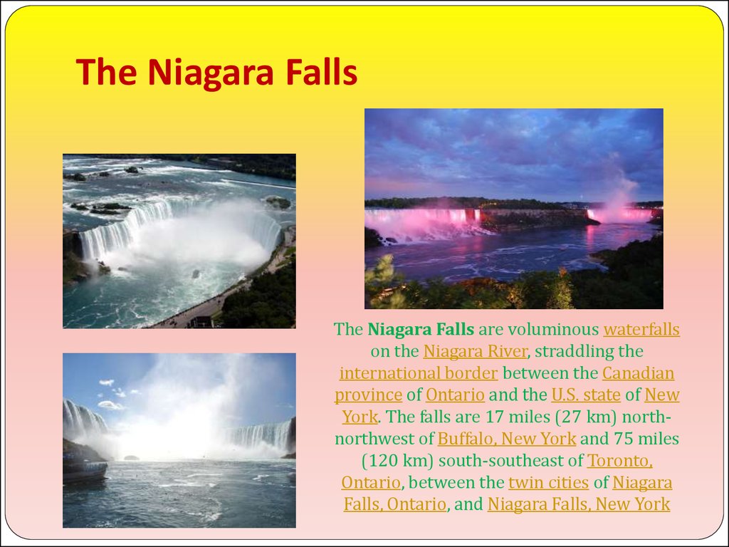 Презентация niagara falls