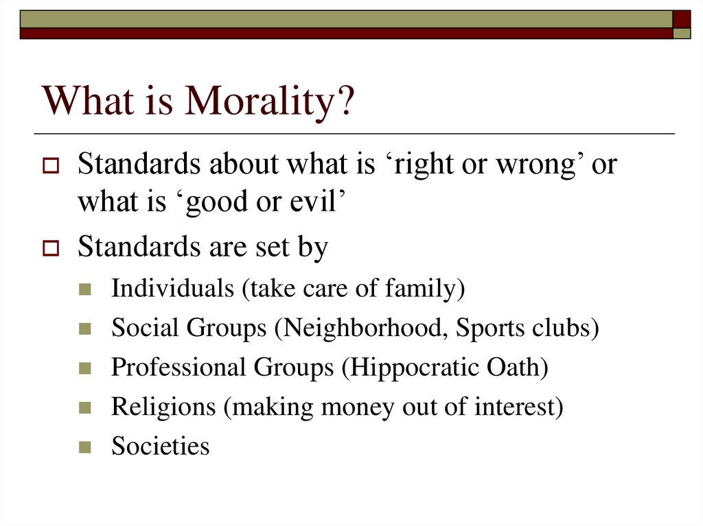 what is morality essay