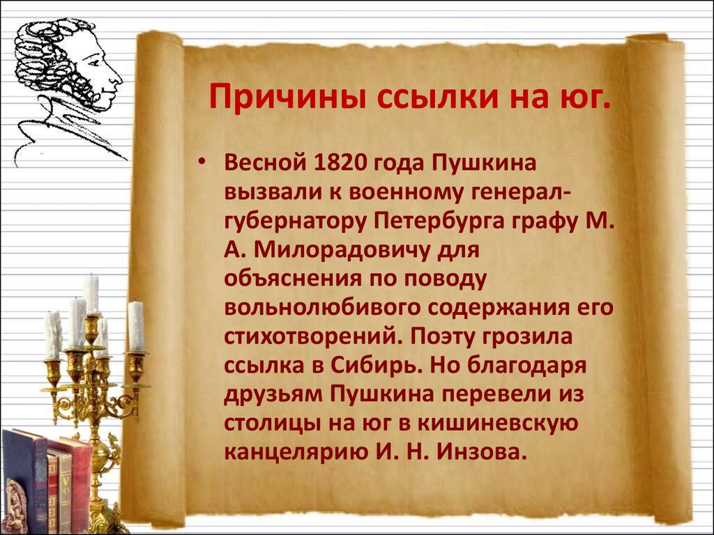 Периоды ссылок пушкина. Период Южной ссылки Пушкина 1820-1824. Презентация Южная ссылка Пушкина 1820-1824. Ссылка Пушкина. Причины ссылки Пушкина на Юг.