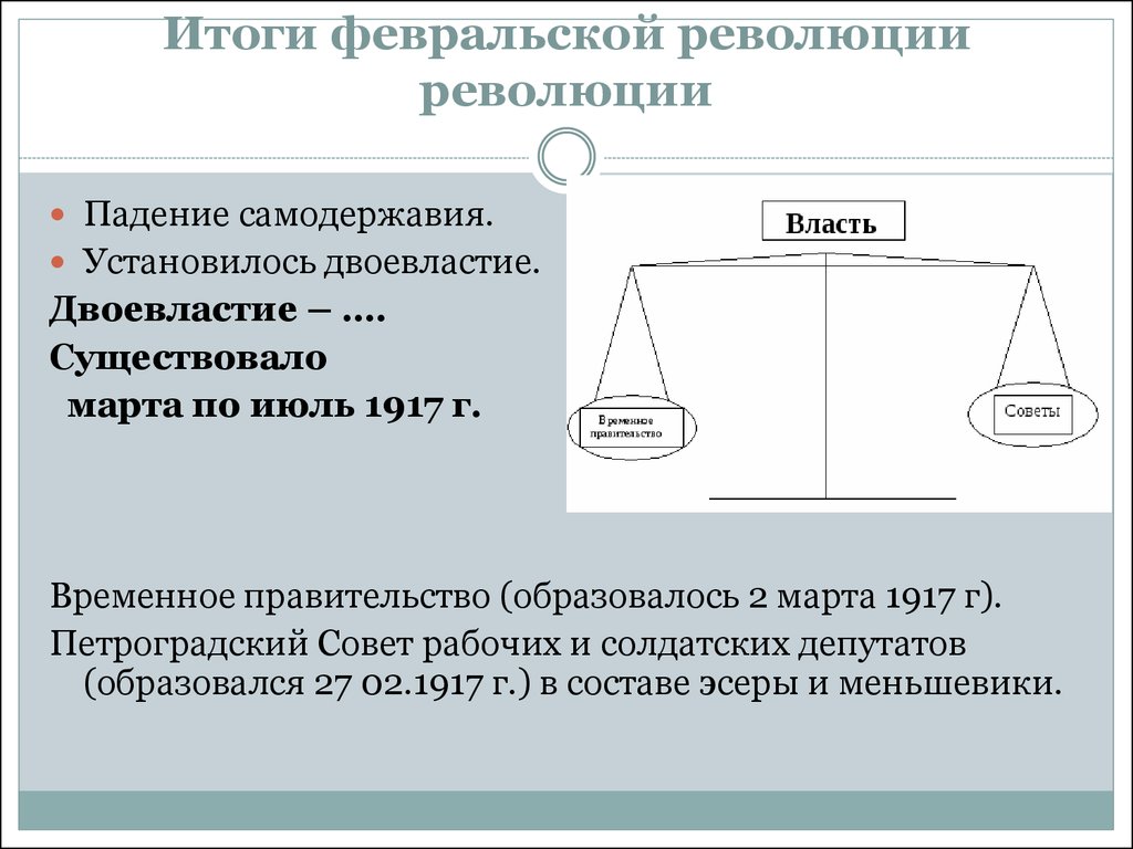 Существует точка зрения что февральская революция