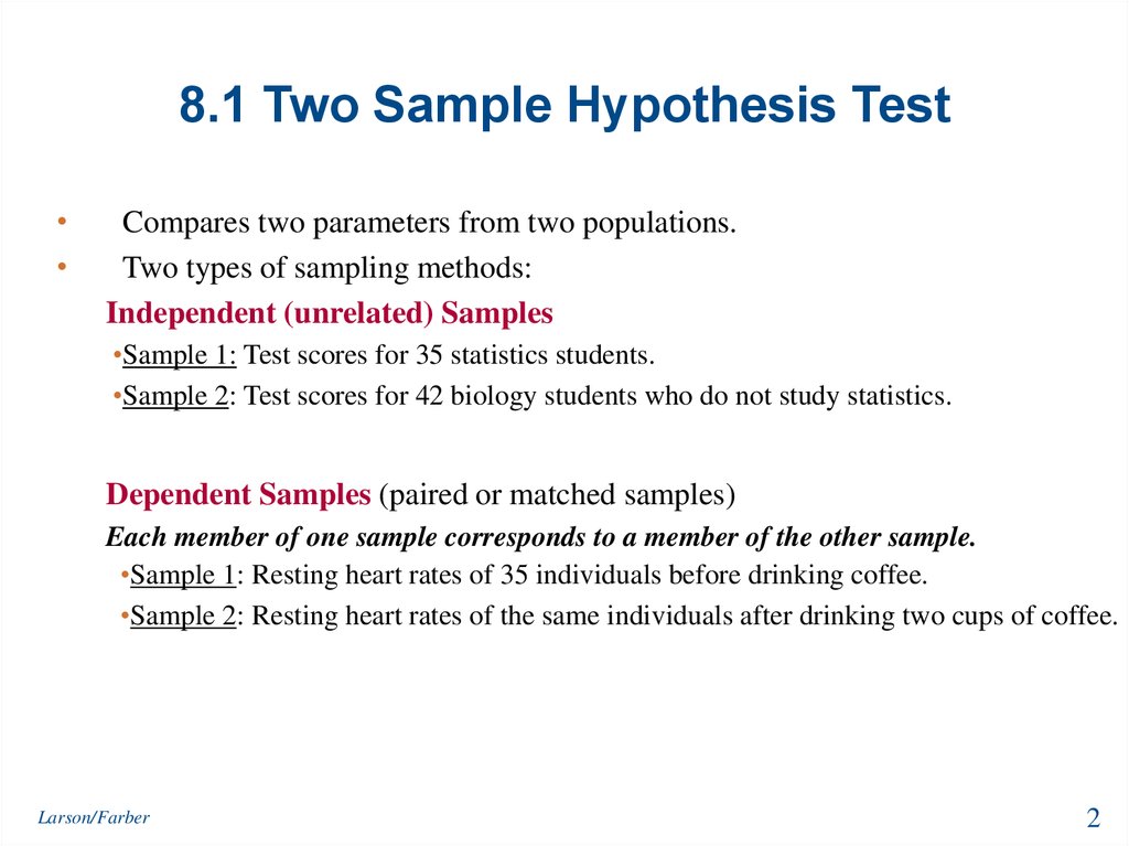 hypothesis testing matched sample