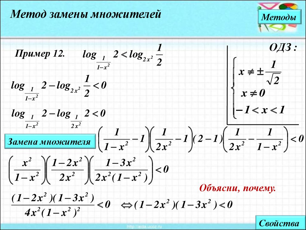 Метод смен. Метод замены в логарифмических неравенствах. Метод замены множителей в логарифмических неравенствах. Метод рационализации примеры. Метод замены множителя (рационализации).