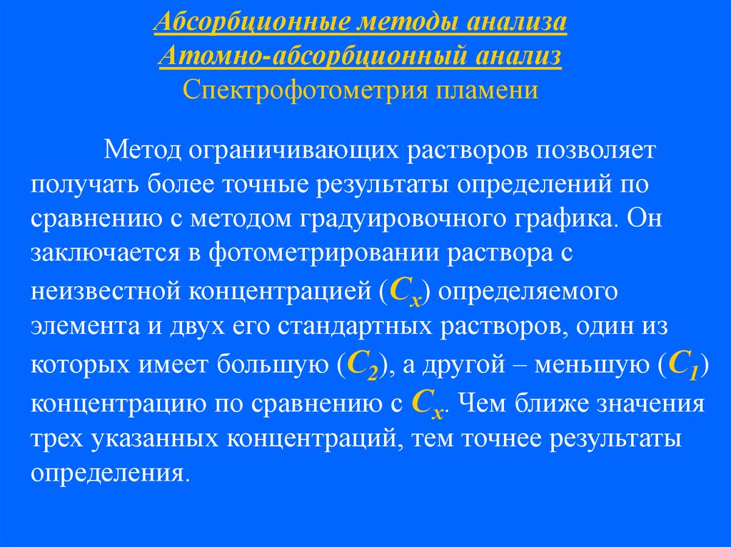 Способы ограничивающие. Метод ограниченных растворов. Метод ограничивающих растворов в фотометрии. Способ ограничивающих растворов. Метод ограничивающих растворов формула.