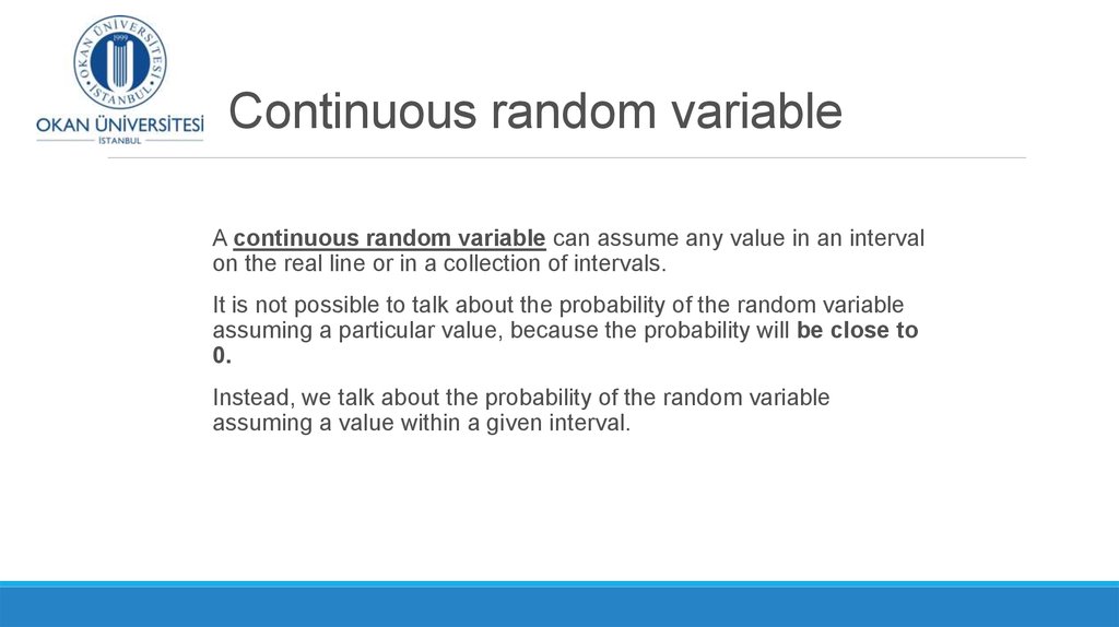 Continuous random variable