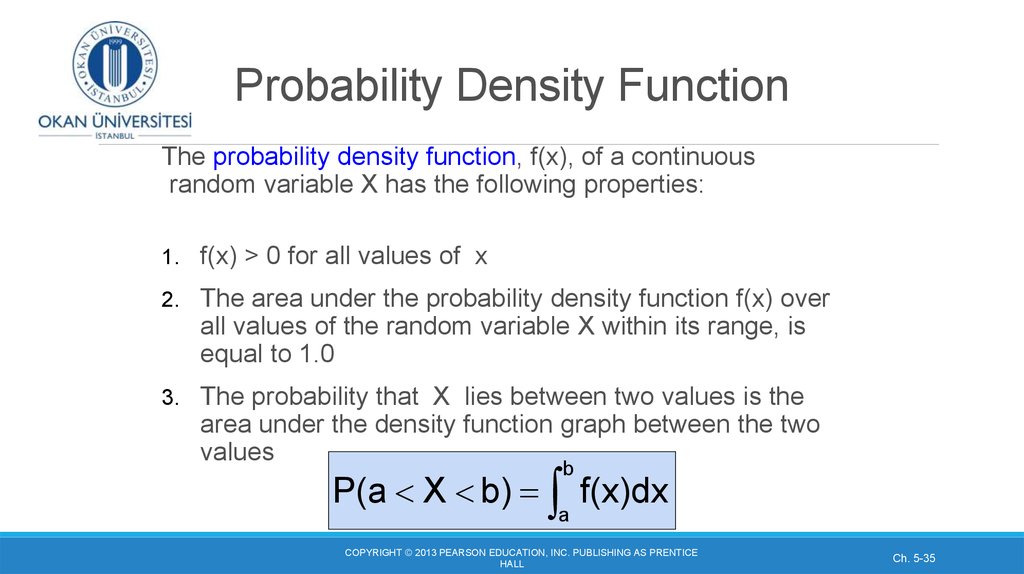 Probability Density Function