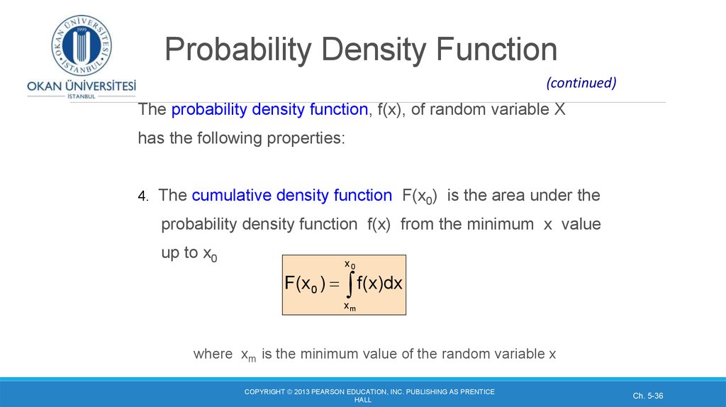 Probability Density Function