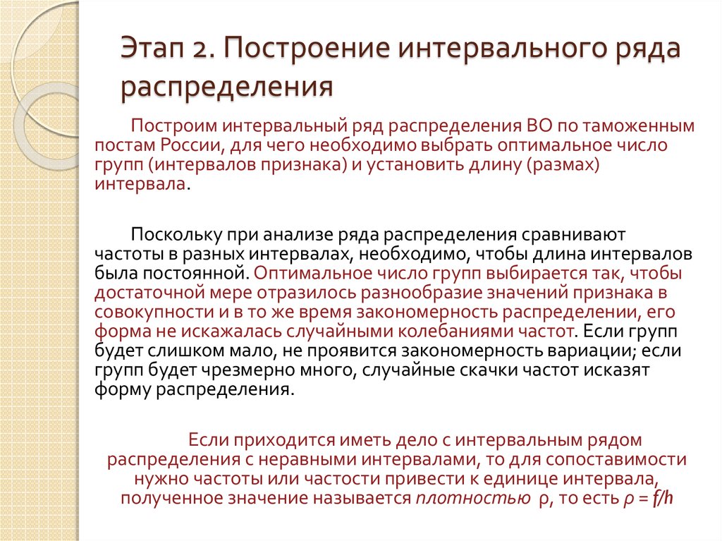 Построение распределения. Последовательность построения вариационного интервального ряда. Этапы построения интервального ряда распределения. Алгоритм построения интервального ряда. Алгоритм построения ряда распределения..