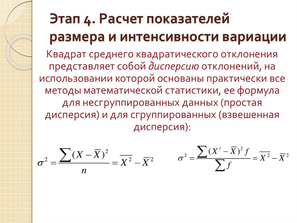 Как рассчитывается интенсивность