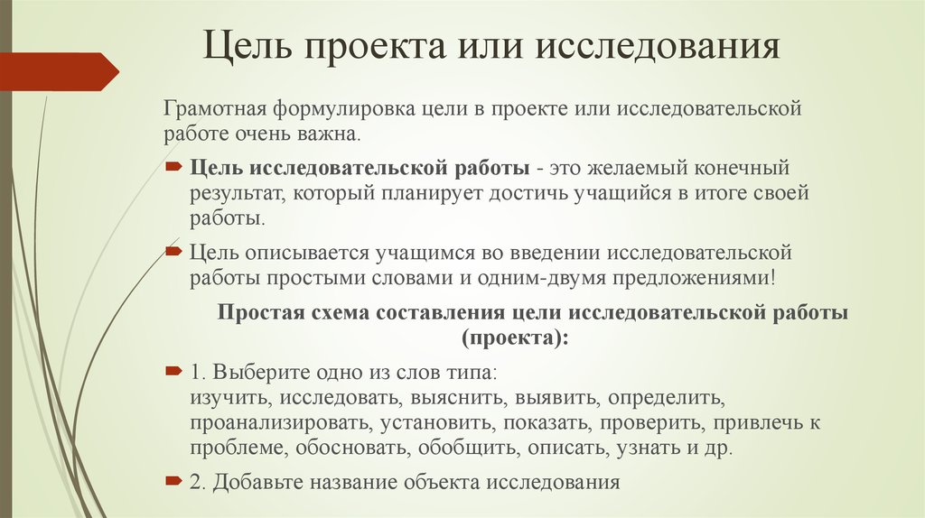 Цель работы ход работы