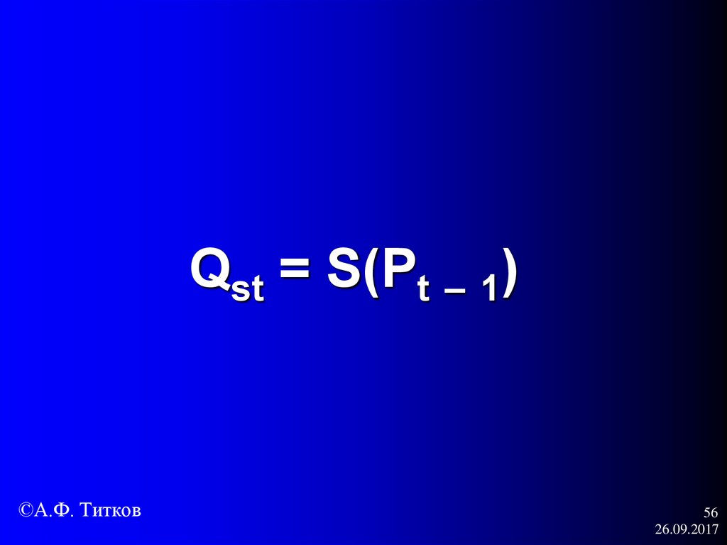 Qst = S(Pt – 1)