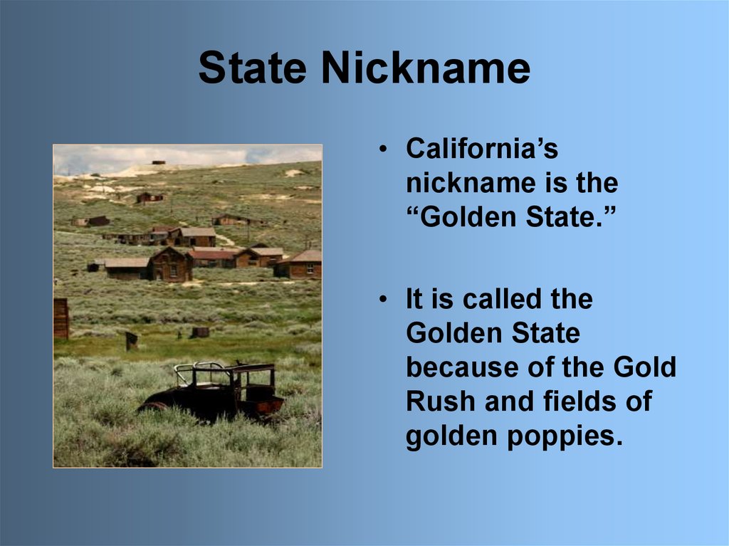 State Nickname
