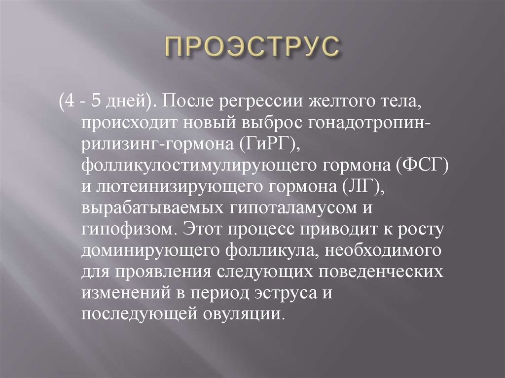 ПРОЭСТРУС