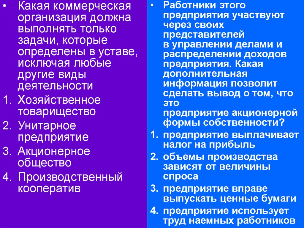 Какая организация согласно. Какая коммерческая организация должна выполнять. Цена, использования труда наемного работника это. Виды деятельности в уставе. Что обязаны выполнять юридические лица.