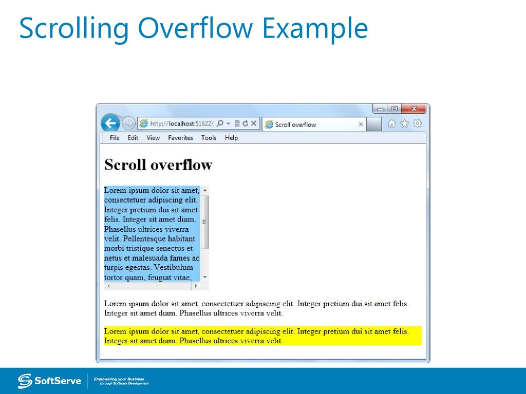 Scrolling Overflow Example