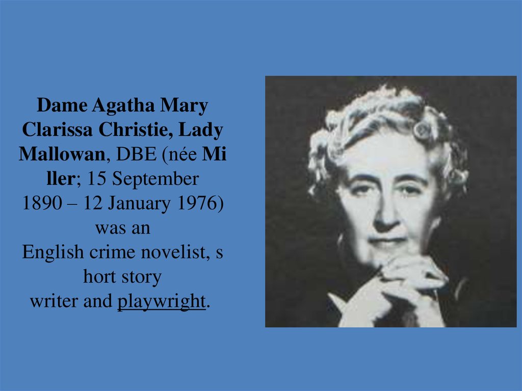 Agatha Christie. Sparkling Cyanide - презентация онлайн