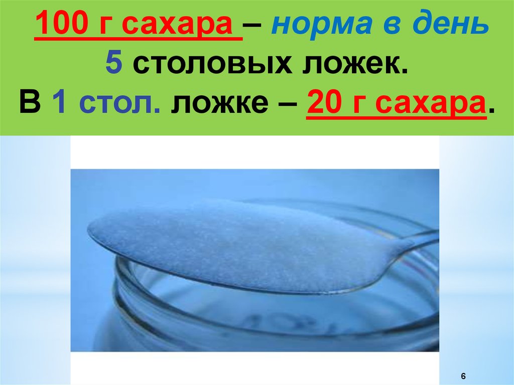 100г сахара