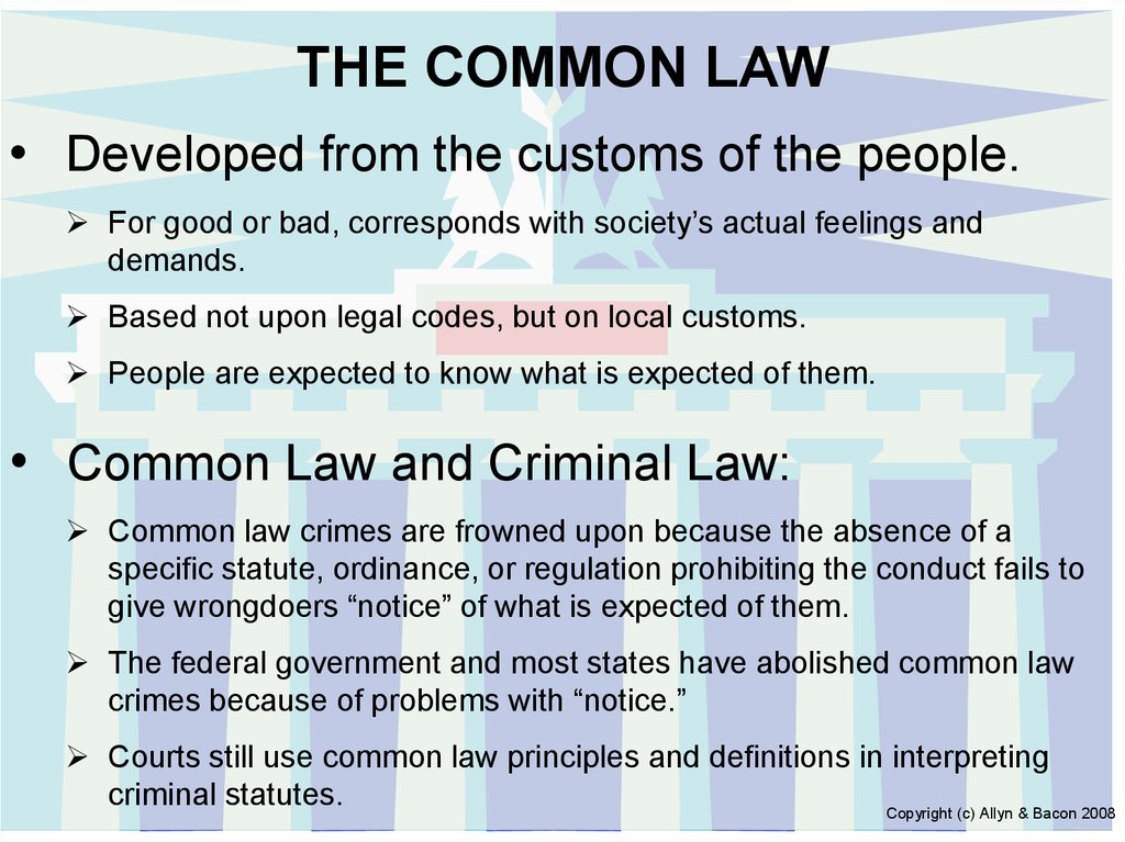 Sources Of Criminal Law 