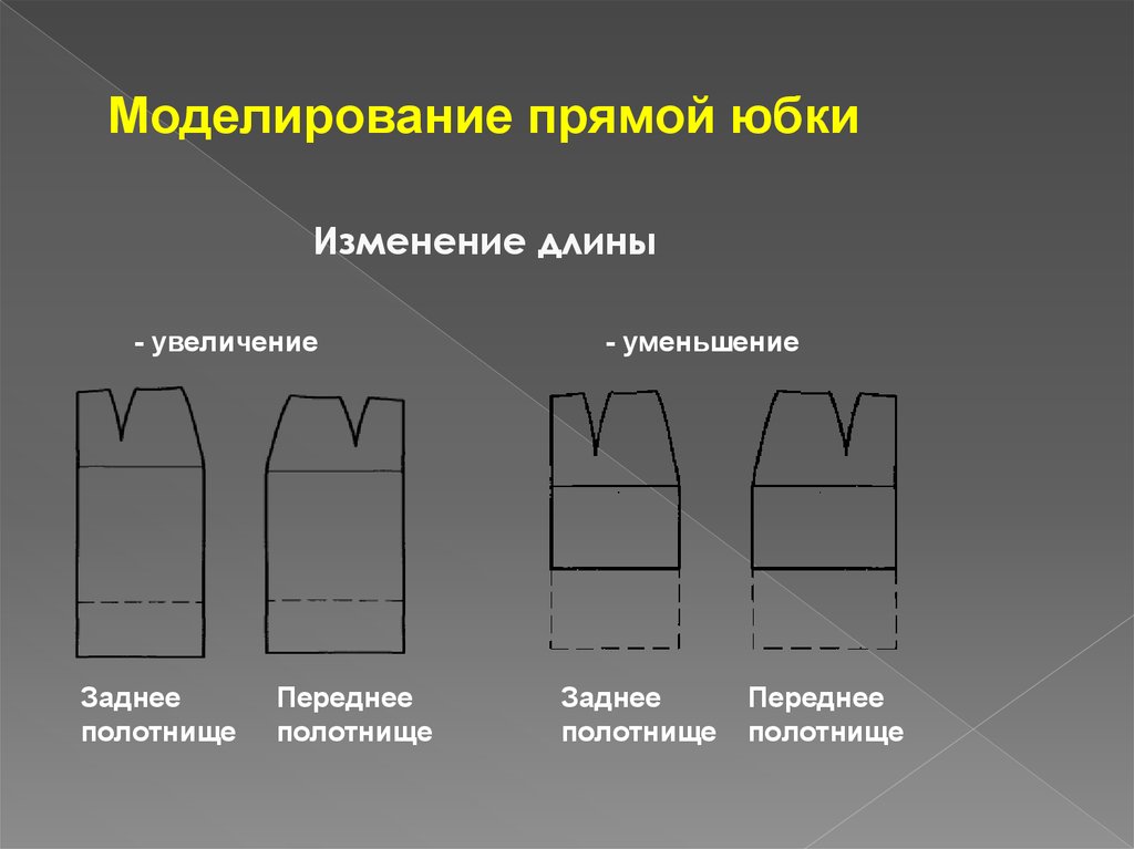 Увеличение длины. Моделирование прямой юбки прямой юбки. Способы моделирования прямой юбки. Моделирование юбки изменение длины. Изменение длины прямой юбки.