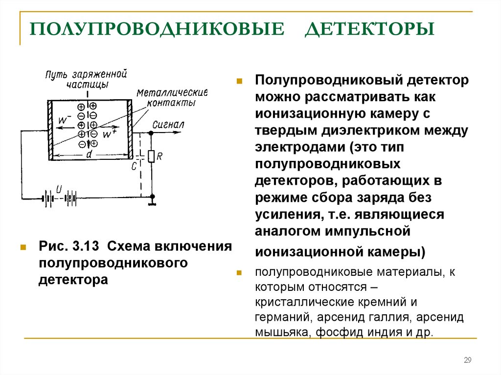 Ионизирующие детекторы. Детекторы ионизирующих излучений полупроводниковые детекторы. Схема включения кремниевого детектора излучения. Полупроводниковый детектор схема. Ионизационная камера детектора схема.