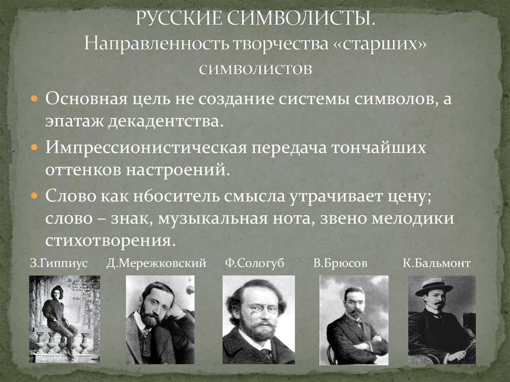 Русские символисты. Русские символисты Брюсов. Основные представители русского символизма. Символизм Писатели.